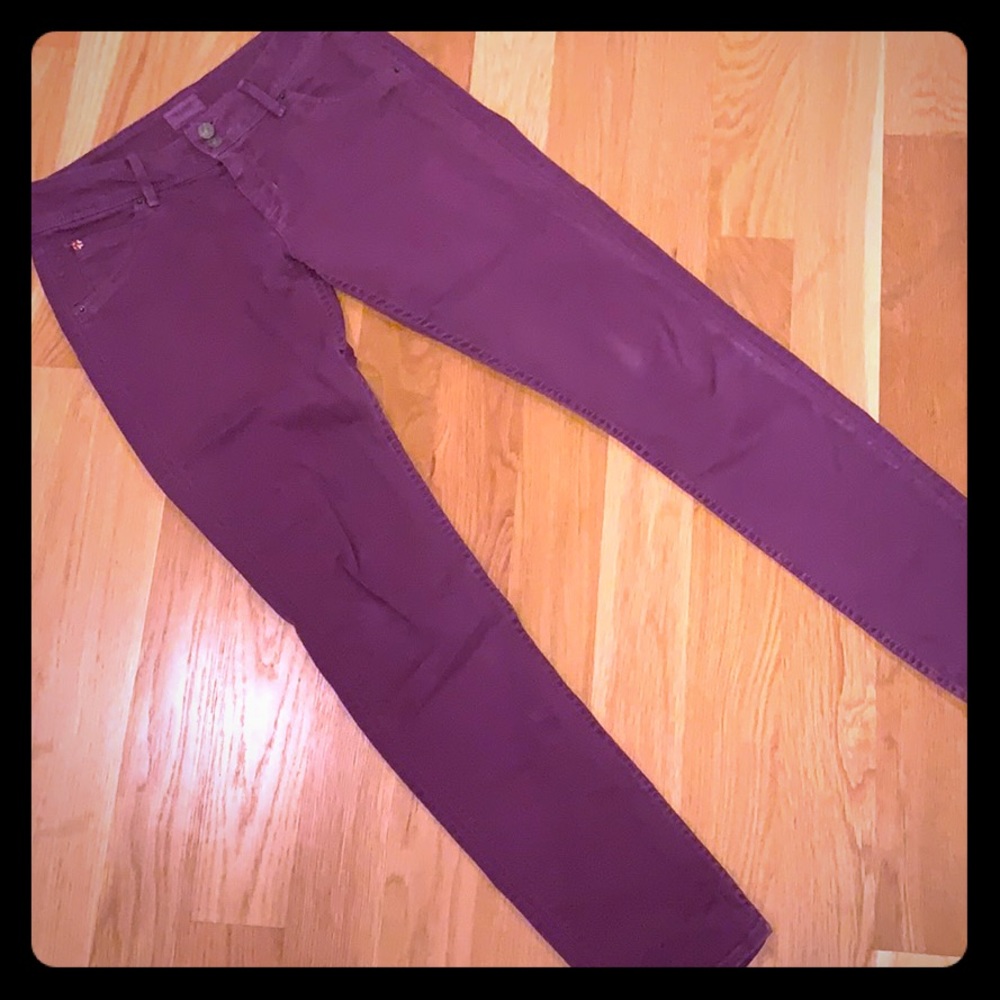 Size 28 purple (!) Hudson Collin jeans